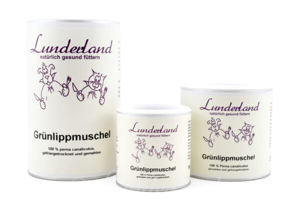 LUNDERLAND Slávka zelenoústá moučka Grünlippmuschelpulver