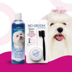 Bio-Groom sada péče o bílou srst