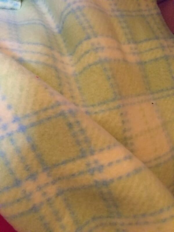 Fleece flís zelené káro