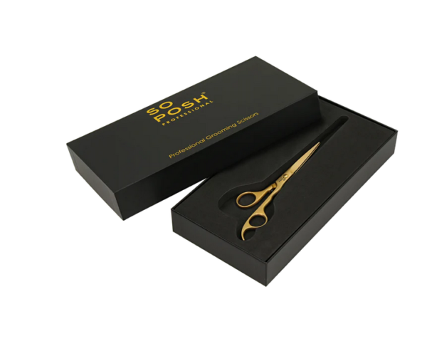 So Posh nůžky Satin Gold 7" 18cm Ergonomické - Image 2