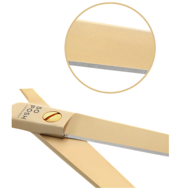 So Posh nůžky Satin Gold 8,5" 22cm rovné - Image 2