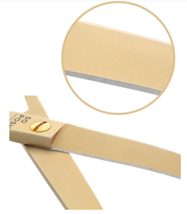 So Posh nůžky Satin Gold 8,5" 22cm Zakřivené - Image 3