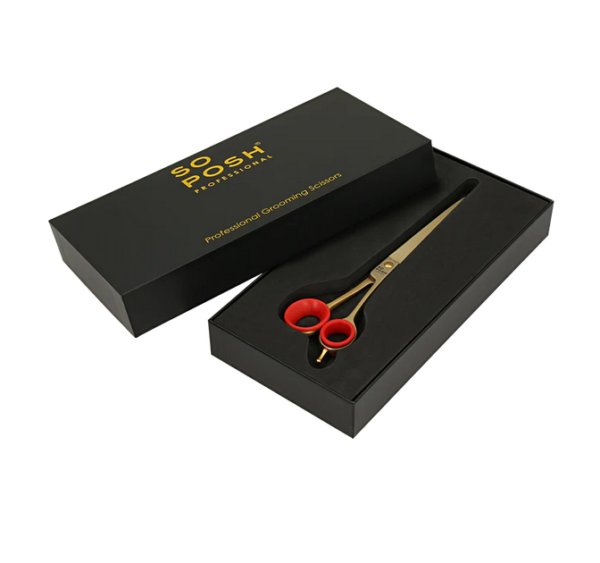 So Posh nůžky Satin Gold 8,5" 22cm rovné - Image 4