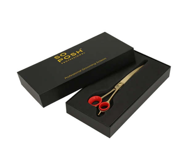 So Posh nůžky Satin Gold 8,5" 22cm Zakřivené - Image 4