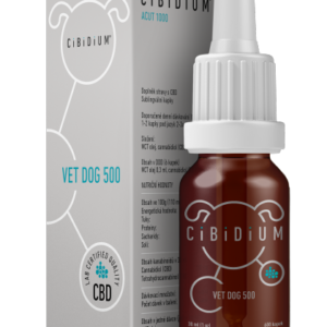 CiBiDiUM VET DOG 500 kapky s obsahem CBD při zánetech