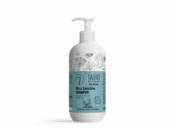Tauro pro Line ULTRA sensitive jemný šampon PURE NATURE