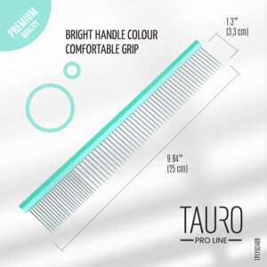Tauro pro Line Hřeben ULTRA LIGHT LINE mentolový 24,5cm 80/20