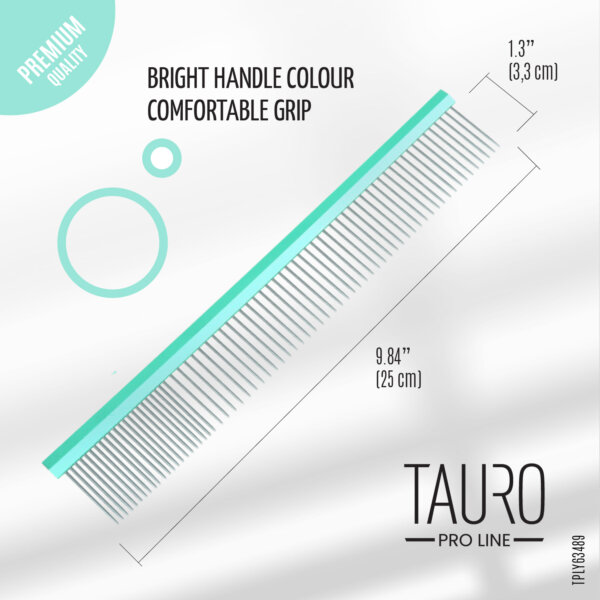 Tauro pro Line Hřeben ULTRA LIGHT LINE mentolový 24,5cm 80/20