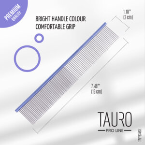 Tauro pro Line Hřeben ULTRA LIGHT LINE fialový 19cm 50/50