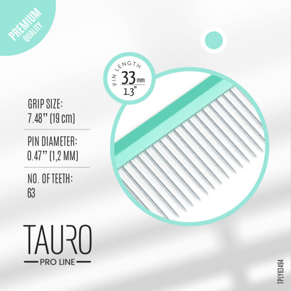 Tauro pro Line Hřeben ULTRA LIGHT LINE mentolový 19cm 50/50 - Image 3