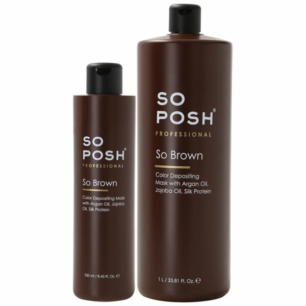 So Posh So Brown Color Depositing Mask profesionální zvýrazňující maska ​​pro hnědou srst