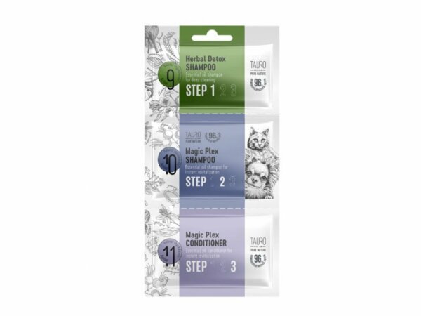 Tauro pro Line Magic Plex Sada vzorků šamponů a kondicionéru PURE NATURE