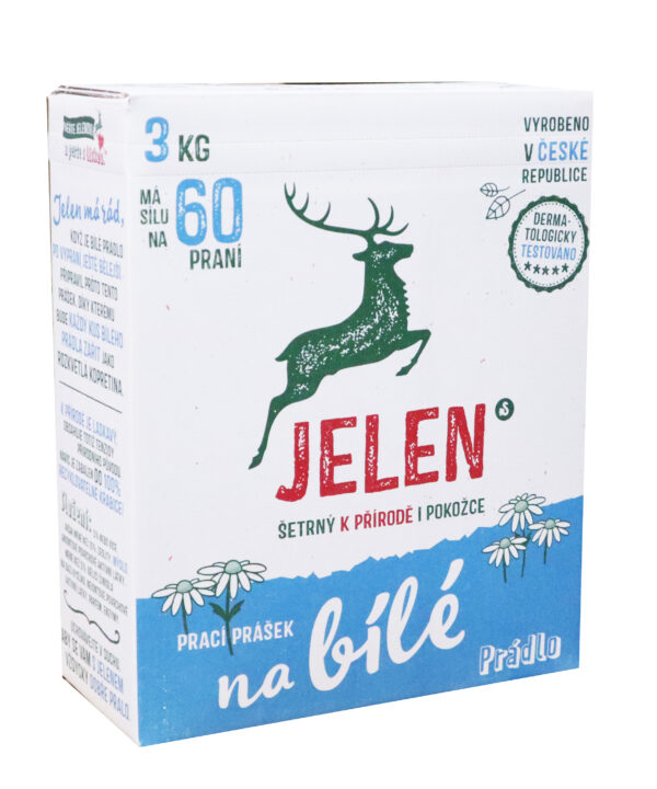 Prací prostředek Jelen mýdlový prášek White