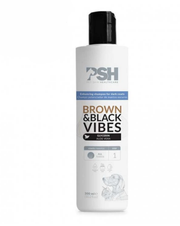 PSH Brown Black Vibes šampon pro tmavou srst