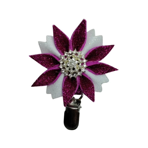 AP klip na číslo Flowers